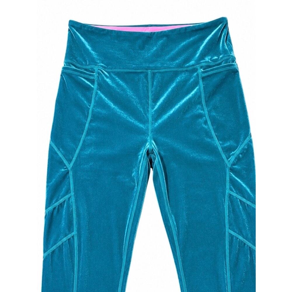 Lilly Pulitzer Luxletic Weekender High Rise Velour Leggings M - Picture 3 of 10